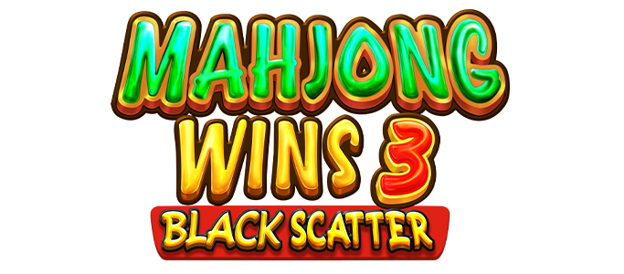 Logo Mahjong Wins 3 Black Scatter